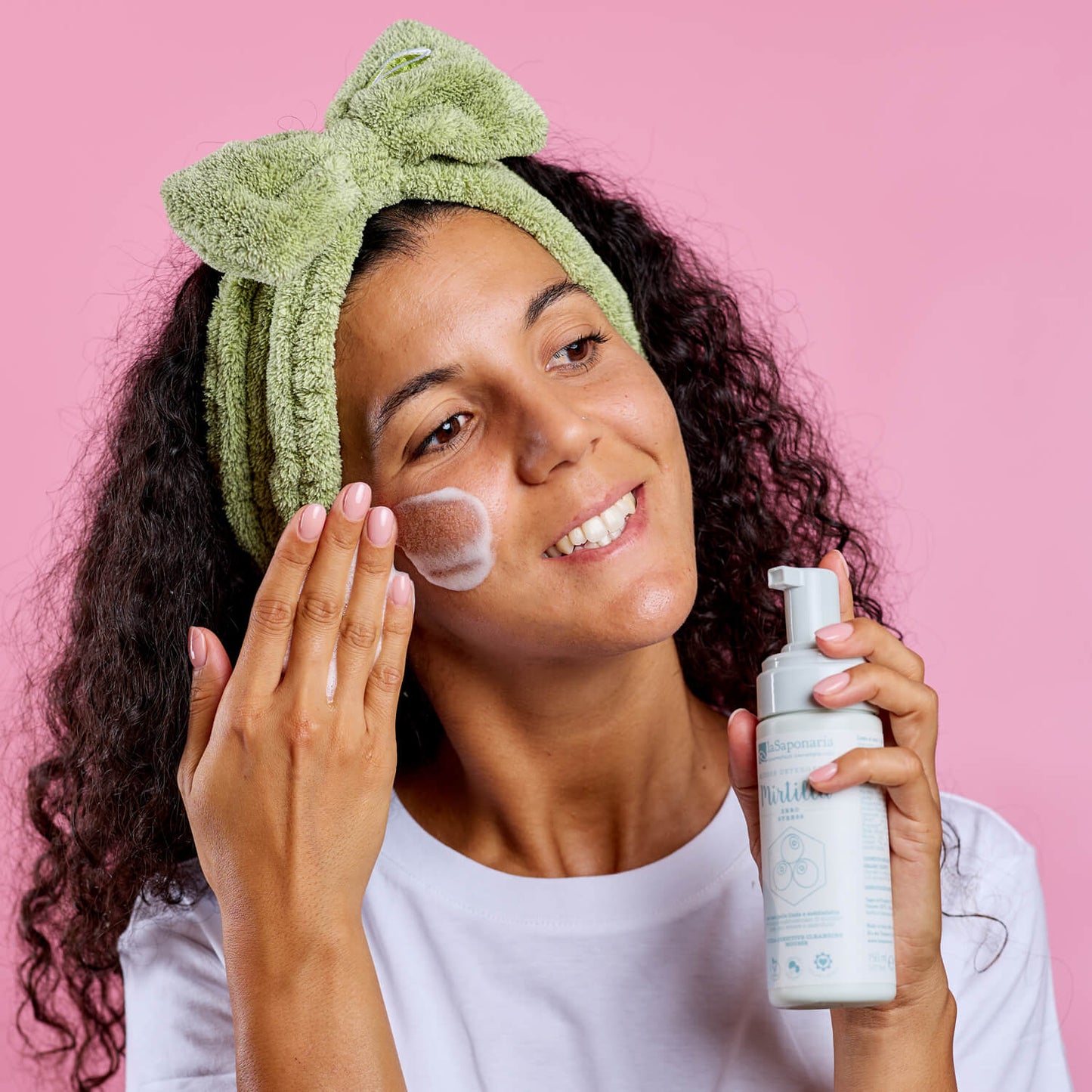 Mousse Viso Detergente Mirtilla