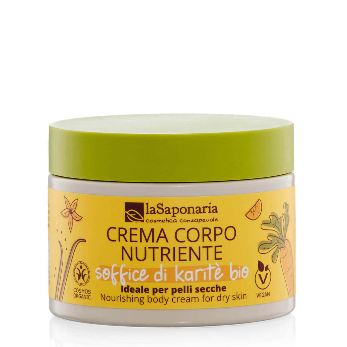 Crema Corpo Nutriente Carota e Vaniglia