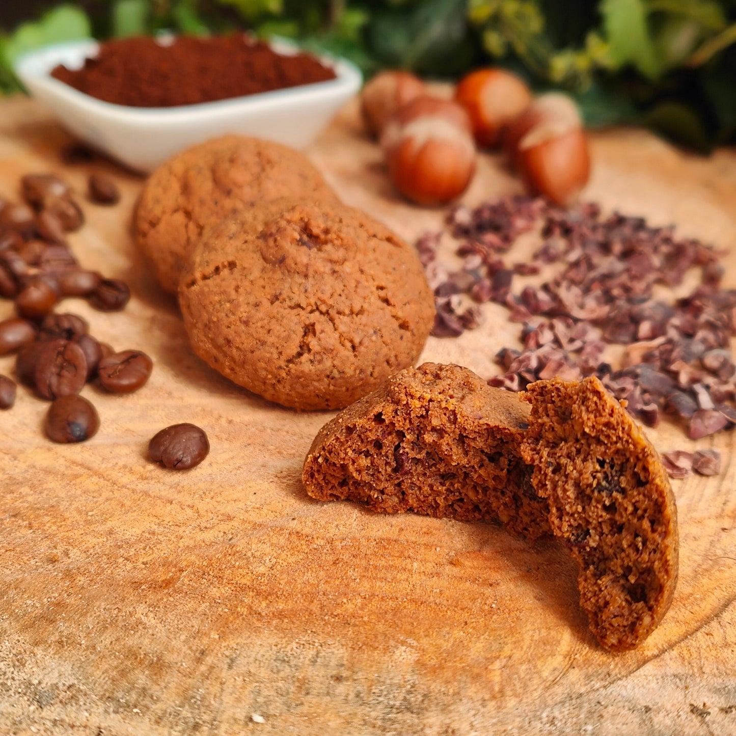Frollini di Farina di Nocciole, Caffè e Cacao Crudo | Bio