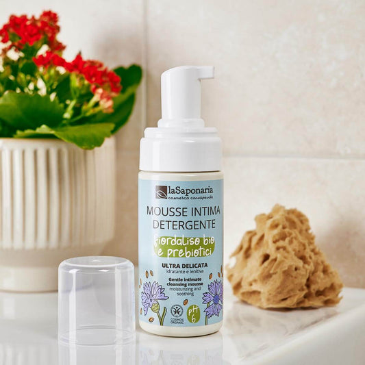 Mousse Intima Detergente Delicata Fiordaliso Bio e Prebiotici