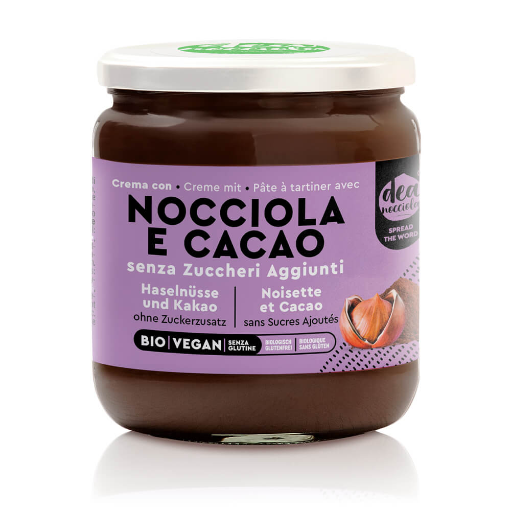 Crema Nocciola e Cacao Senza Zuccheri Aggiunti