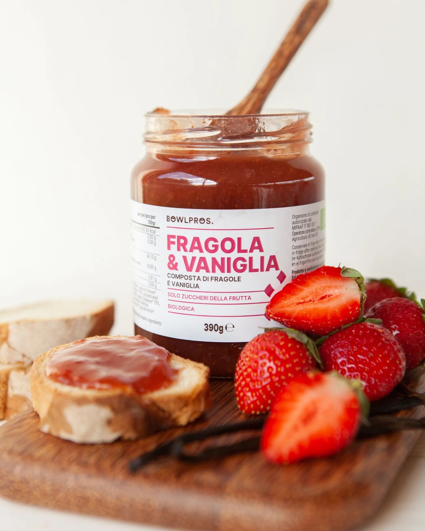 Composta Fragola e Vaniglia Biologica
