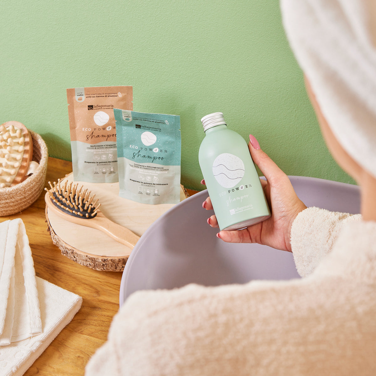 Eco Pow(d)er | Shampoo in Polvere Rinforzante Cocco & Acido Ialuronico