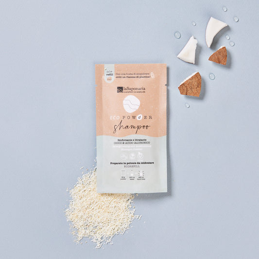 Shampoo in Polvere Rinforzante Cocco & Acido Ialuronico