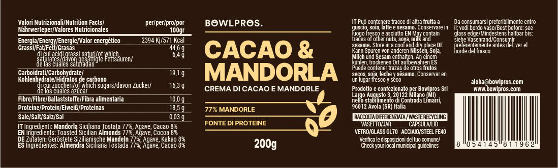 Crema di Cacao e Mandorle