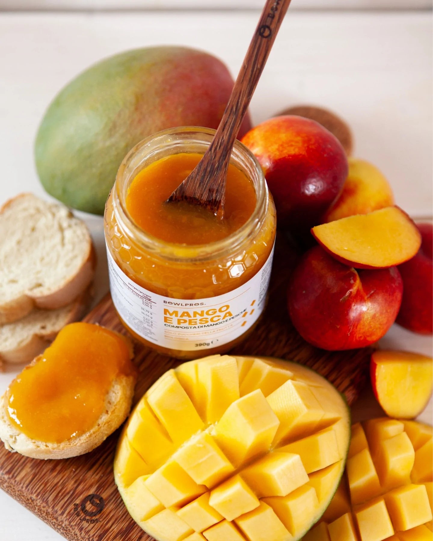 Composta Mango e Pesca Biologica