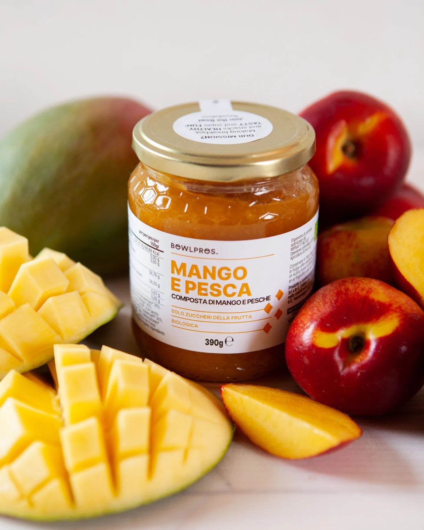 Composta Mango e Pesca Biologica