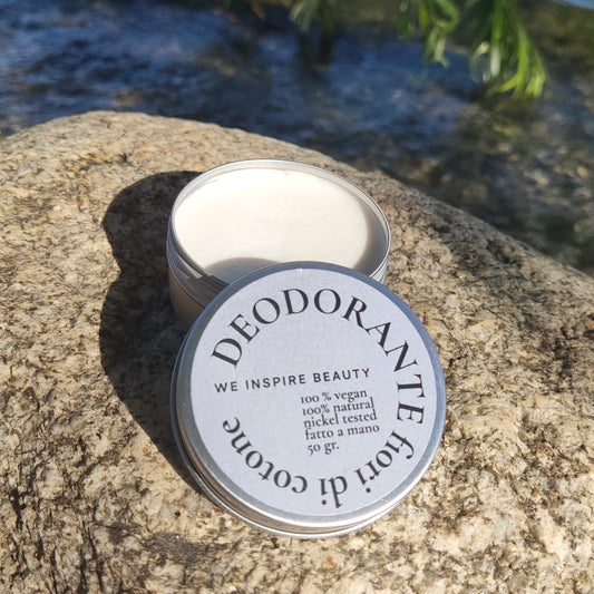 Deodorante Naturale in Jar di Alluminio | Fiori Freschi di Cotone