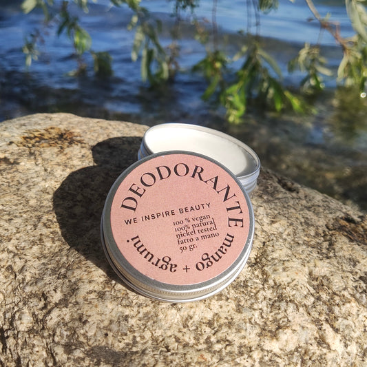 Deodorante Naturale in Jar di Alluminio | Mango + Agrumi