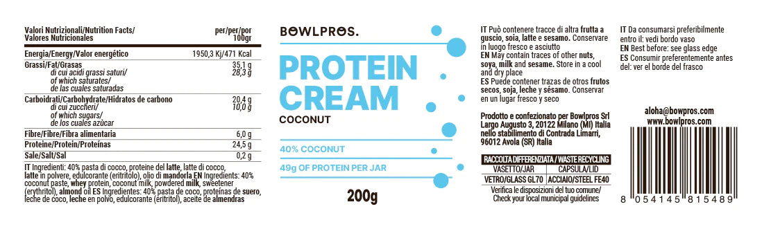 Crema Proteica | Cocco