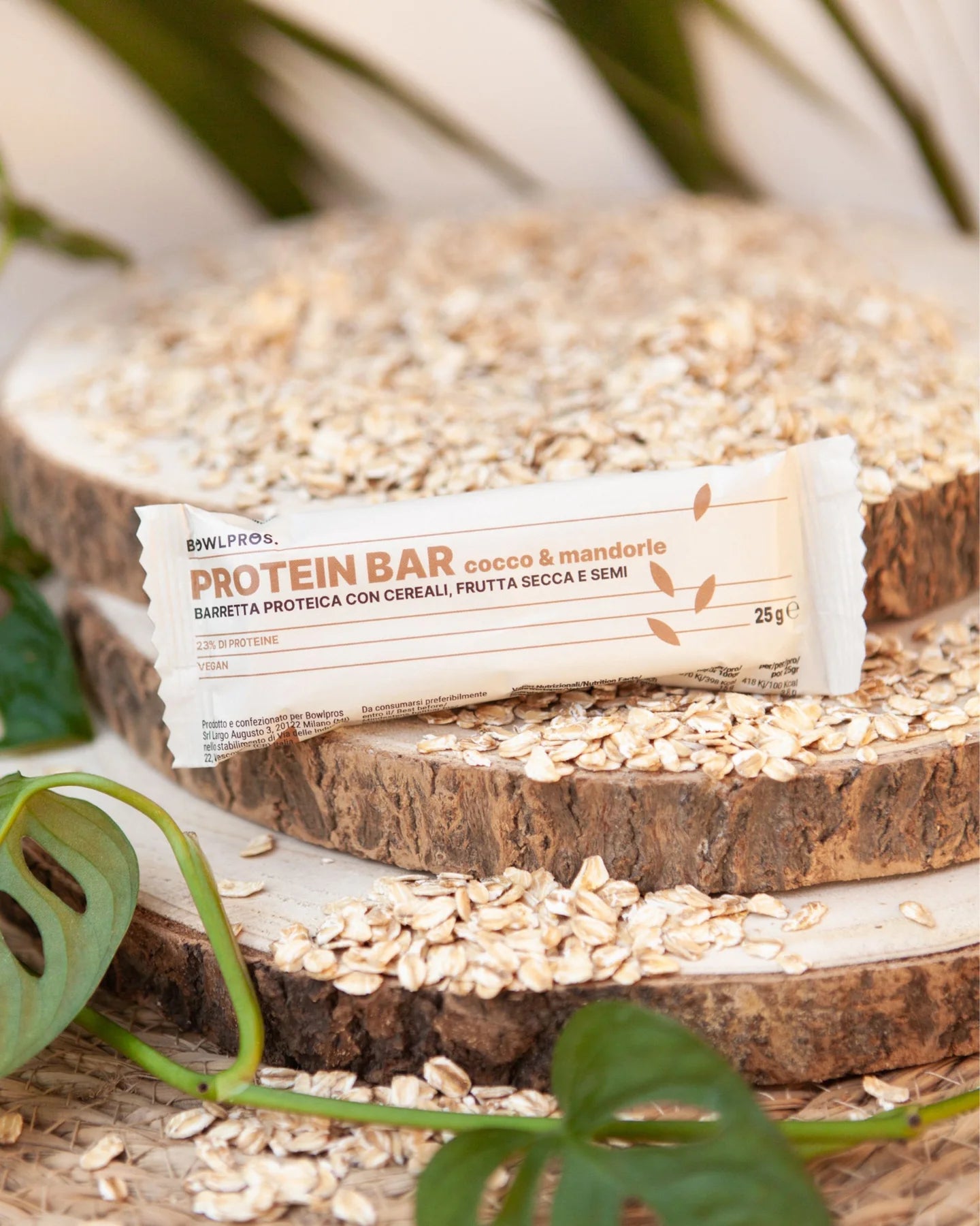 Barretta Proteica Vegana | Cereali, Cocco e Mandorle