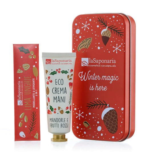 Scrigno Winter Magic is Here | Crema Mani Mandorle e Frutti Rossi + Limetta Unghie Festa