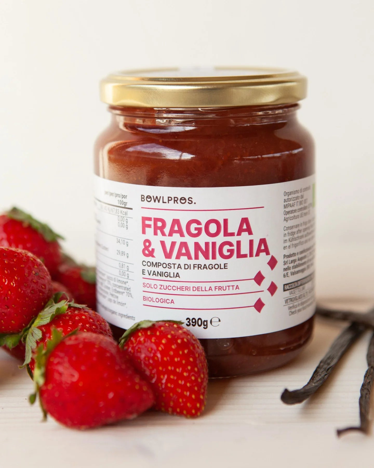 Composta Fragola e Vaniglia Biologica