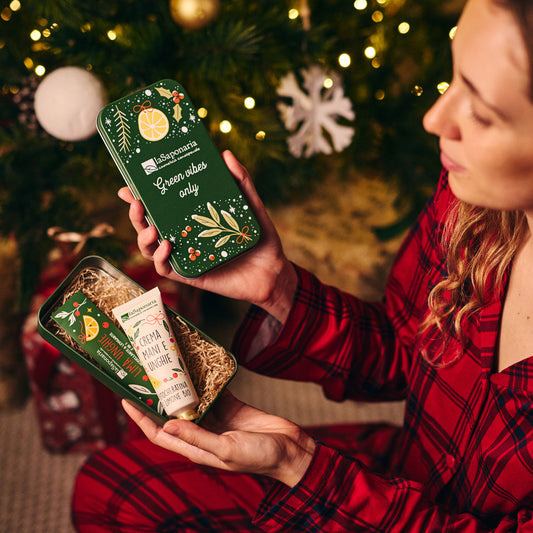 Scrigno Green Vibes Only | Crema Mani Fitocheratina e Limone + Limetta Bosco D'Inverno