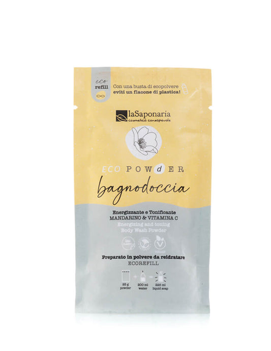 Eco Pow(d)er | Bagnodoccia in Polvere Energizzante Mandarino & Vitamina C