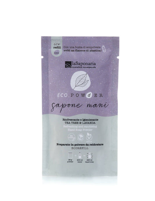 Eco Pow(d)er | Sapone Mani in Polvere Igienizzante Tea Tree & Lavanda