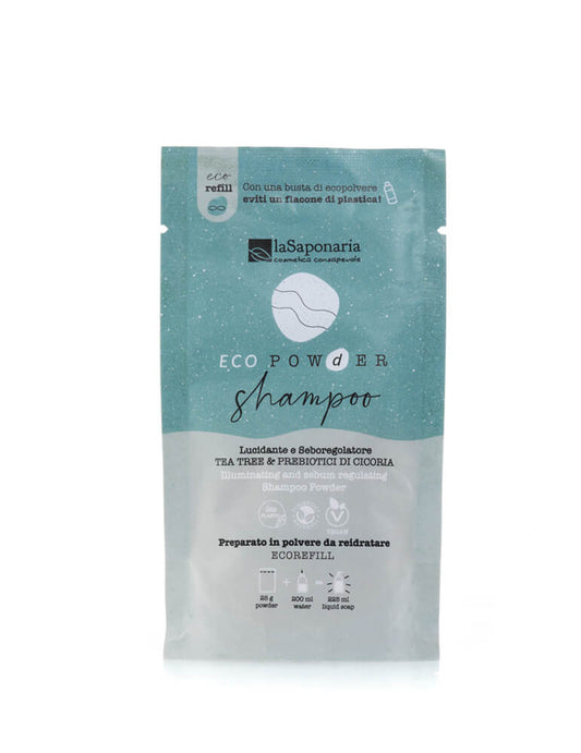 Eco Pow(d)er | Shampoo in Polvere Seboregolatore Tea Tree & Prebiotici di Cicoria