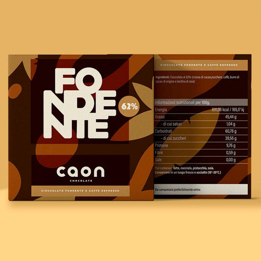 Cioccolato Fondente 62% | Monorigine Perù e Caffè Espresso